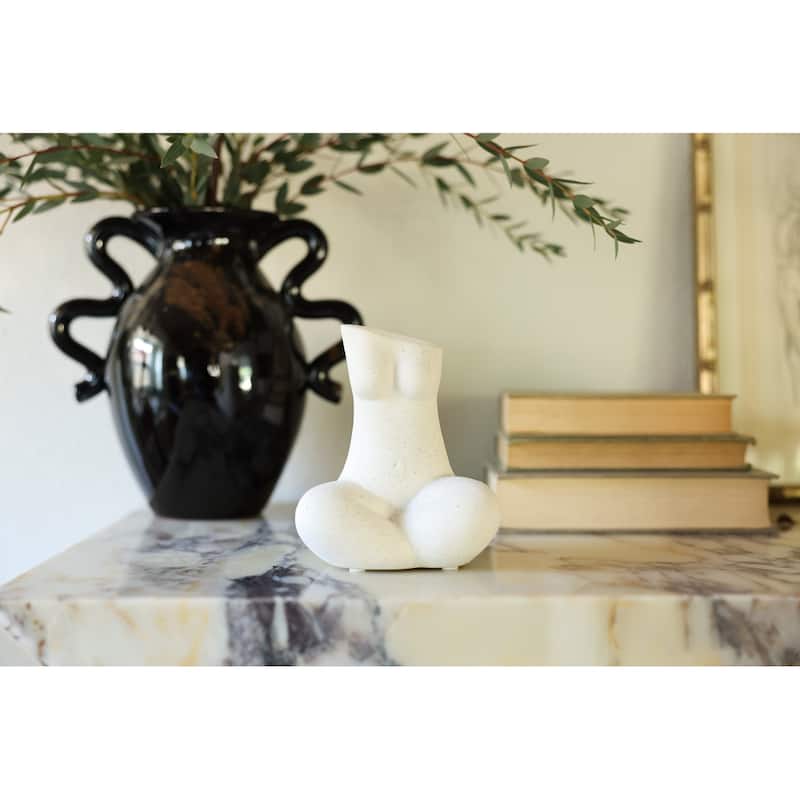 6.25"H Yoga Lady Ceramic Vase