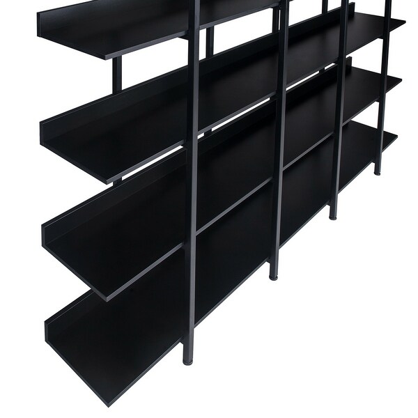 Vintage Industrial Style Shelf with Metal Frame - Bed Bath