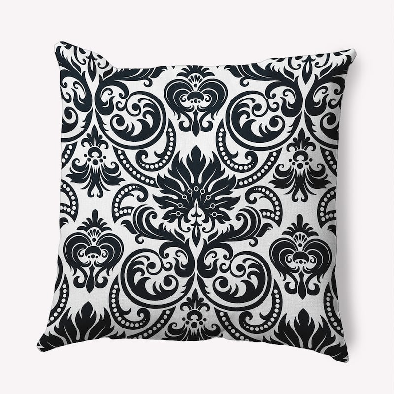 Alexys Indoor/Outdoor Throw Pillow - Black - 20" x 20"