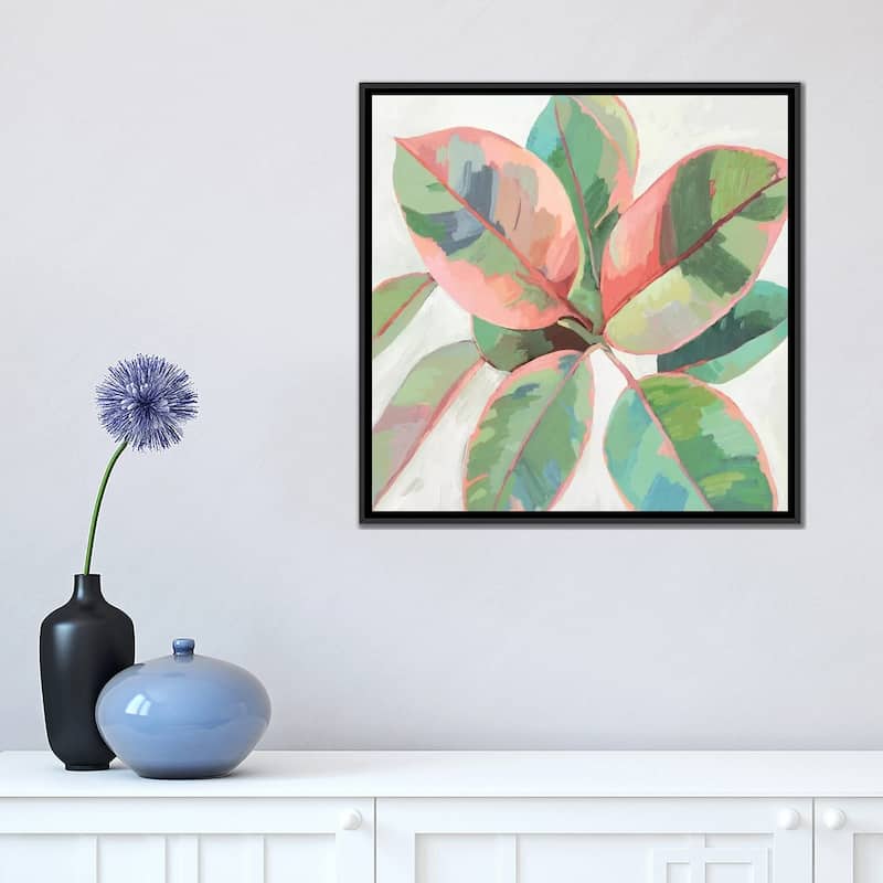 iCanvas "Pink Ficus II" by Asia Jensen Framed Canvas Print