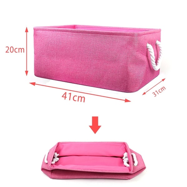 Canvas Toy Bins for Laundry Clothes Storage Home Organizer Bed Bath