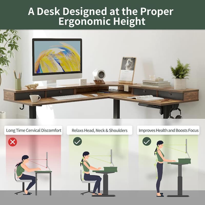 FEZIBO/Home Office Furniture/Wood/Desks