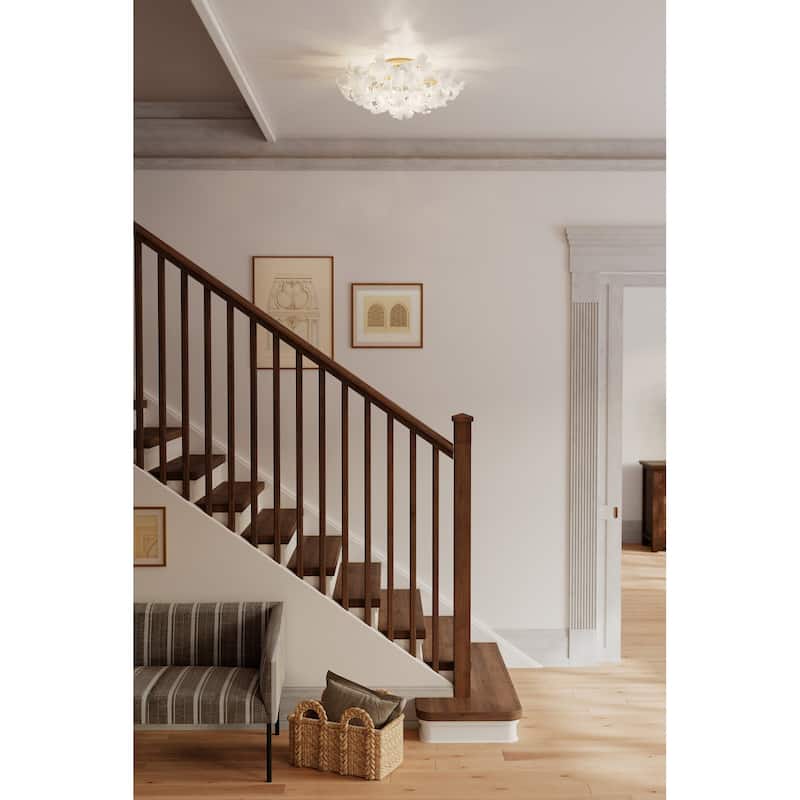 Metropolitan N2225 Bloome 5 Light 25" Wide Semi-Flush Ceiling Fixture