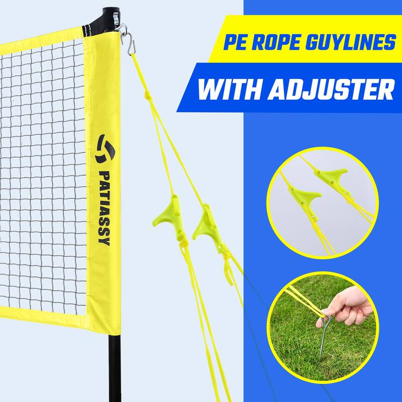 Professional Badminton Net Set with 4 Badminton Rackets, Badminton