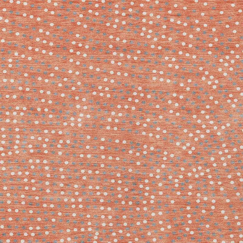 HomeRoots Polka Dot Transitional Rectangle Outdoor Rug