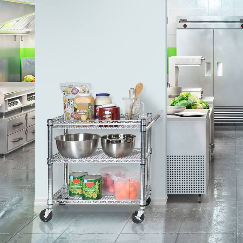 Seville Classics Heavy-Duty Commercial-Grade Utility Cart, NSF Listed