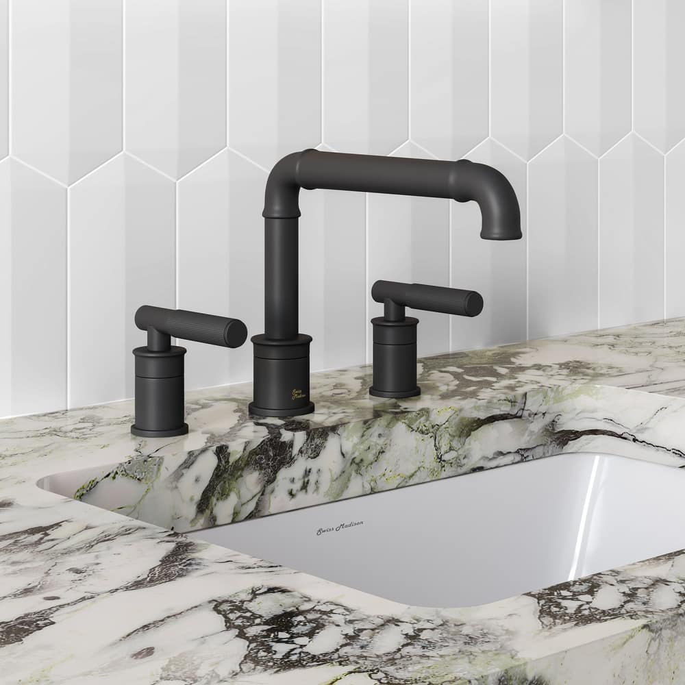 Swiss Madison SM-BF86 Avallon 1.2 GPM Widespread Sleek Handle Bathroom