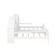 preview thumbnail 24 of 26, Double Twin Size Platform Bed with Nightstand, House-Shape Headboard, Grey