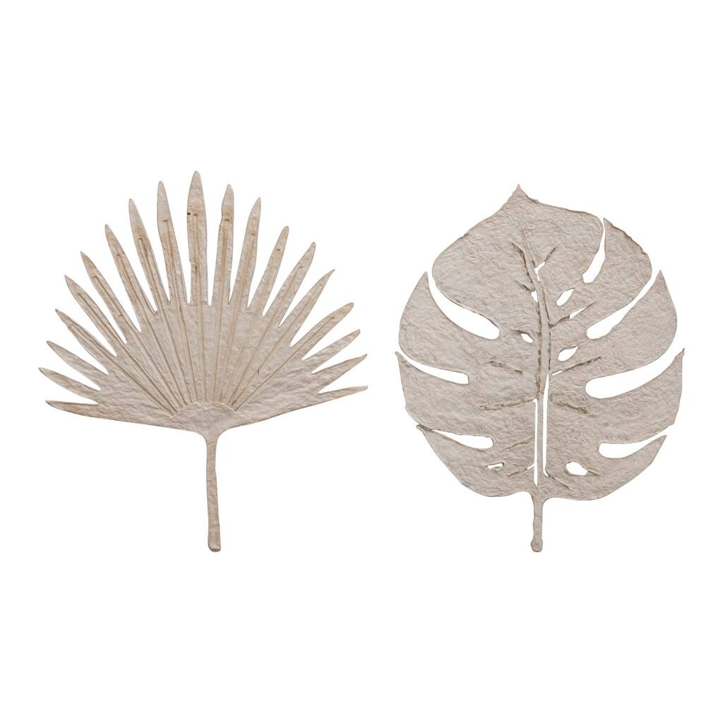Handmade Paper Mache Leaf, 2 Styles