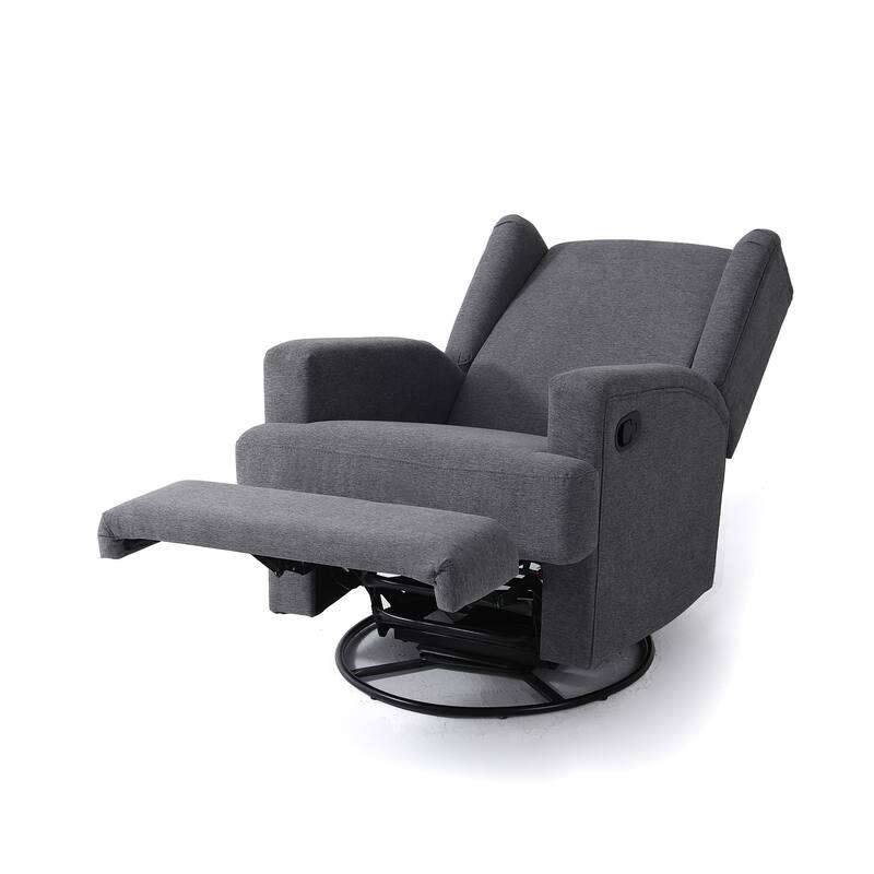Swivel Wingback Glider Rocker Nursery Recliner Chair