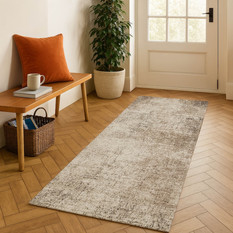 Premium Washable Super Soft Mayfield Rug - Taupe - 2'3" x 7'6"