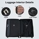 preview thumbnail 24 of 31, Contrast Color 3 Piece Luggage Set Hardside Spinner Suitcase