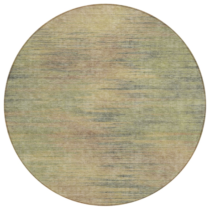 Machine Washable Indoor/ Outdoor Chantille Solid Ombre Rug