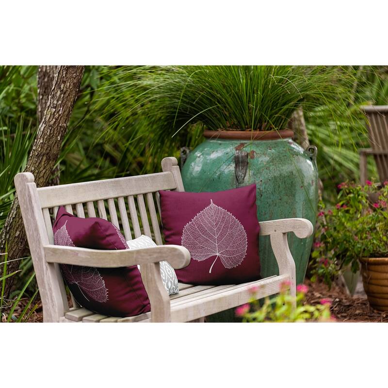 Leaf Study Fall Indoor/Outdoor Throw Pillow