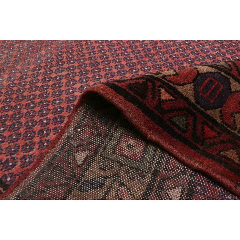 ECARPETGALLERY Hand-knotted Andelz Red Wool Rug - 3'4 x 9'10