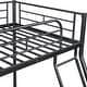 preview thumbnail 2 of 10, Furniture of America Landers Modern Twin over Full Metal Bunk Bed with Attached Angled Ladder
