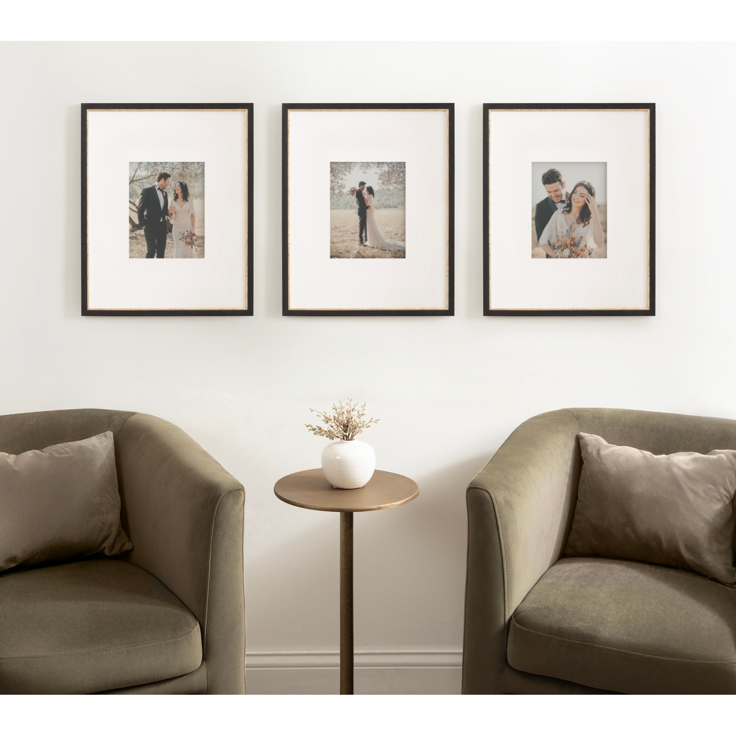 Kate and Laurel Wilbanks Glam Picture Frame, Clean Outer Edge