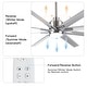 preview thumbnail 33 of 128, Sofucor 52/66/72/76/84Inch Large Ceiling Fan with Dimmable LED Light ,Remote&APP Control,8 Blades for Large Living Room,Porch