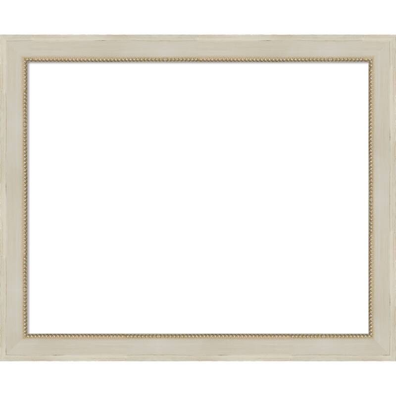 Amanti Art Parthenon Cream Framed Dry Erase Magnetic Board