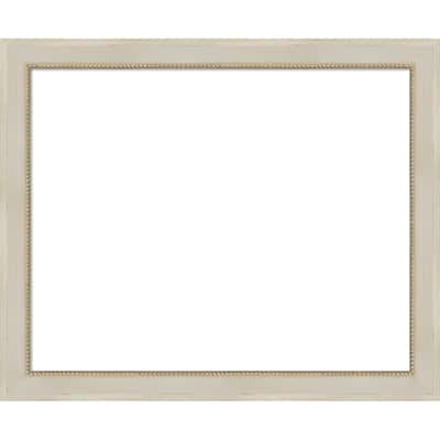 Amanti Art Parthenon Cream Framed Dry Erase Magnetic Board