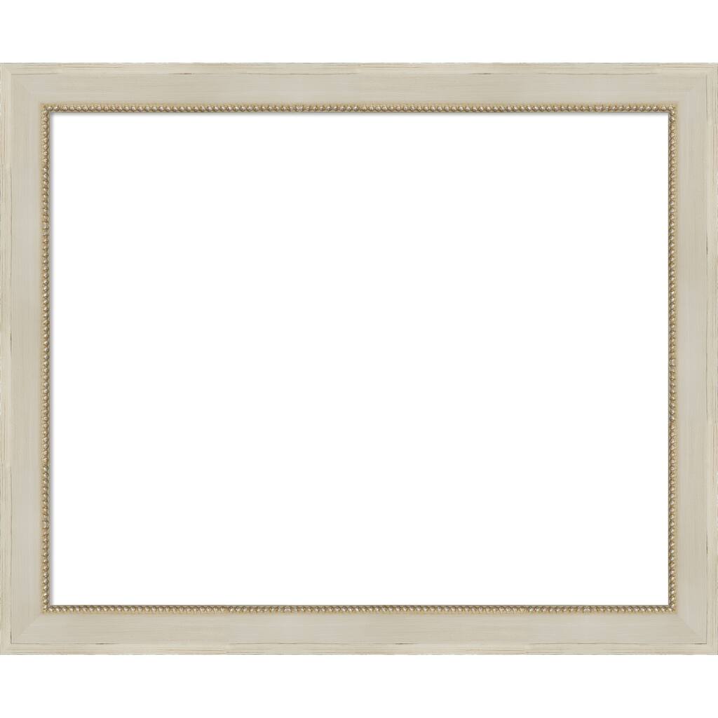 Amanti Art Parthenon Cream Framed Dry Erase Magnetic Board