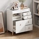 preview thumbnail 33 of 33, Versatile Nursery Changing Station with Ample Storage - White Dresser