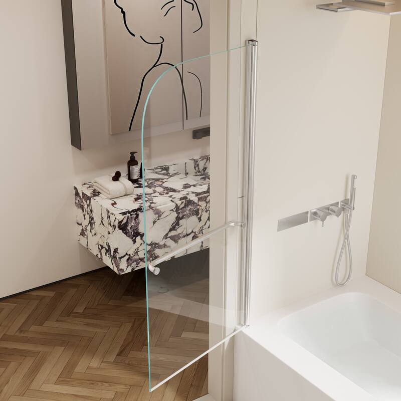 Rise and down rotation shaft door Shower Doors
