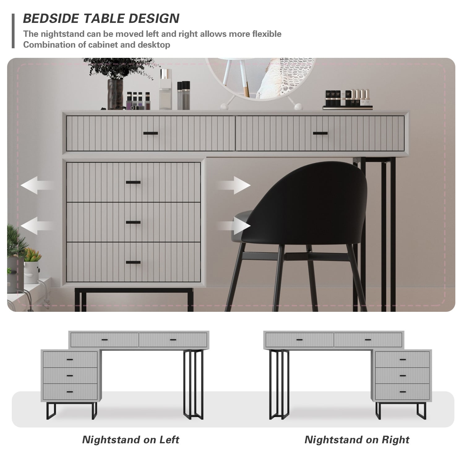 Dresser desk set store