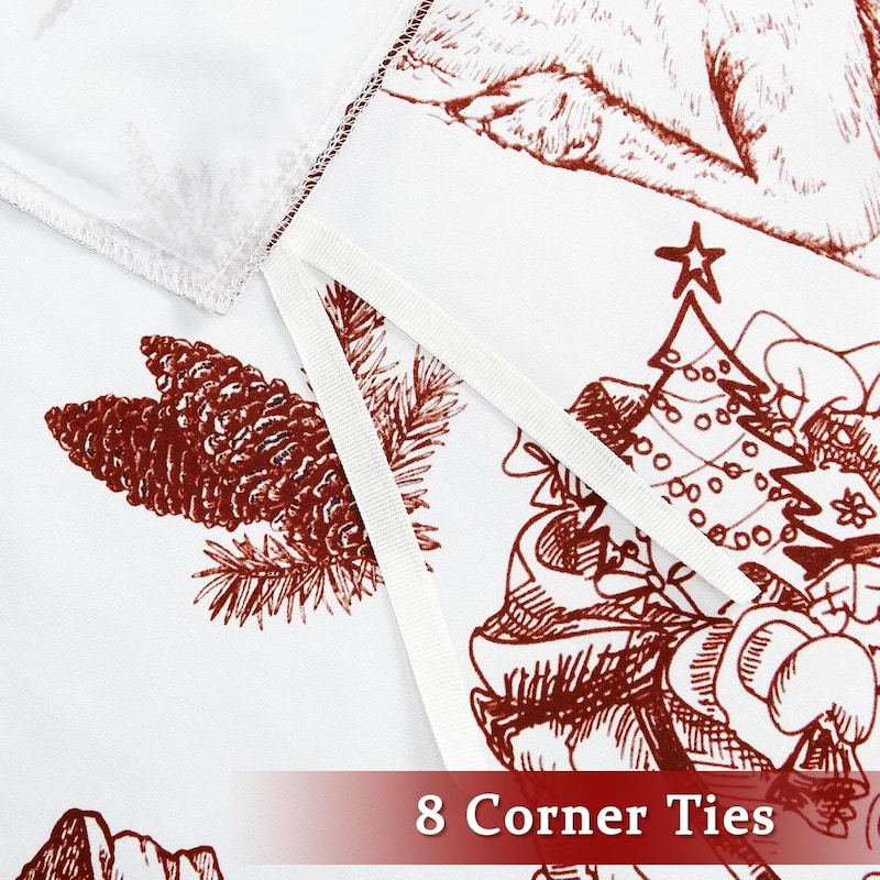 Christmas Holiday Decorative Duvet Cover and Pillow Shams Set, Bedding Set