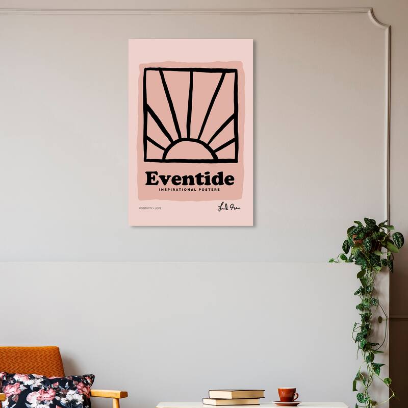 Wynwood Studio Canvas Advertising Eventide Inspiration Pink and Light Pink Modern & Contemporary Wall Art Canvas Print - 20 x 30