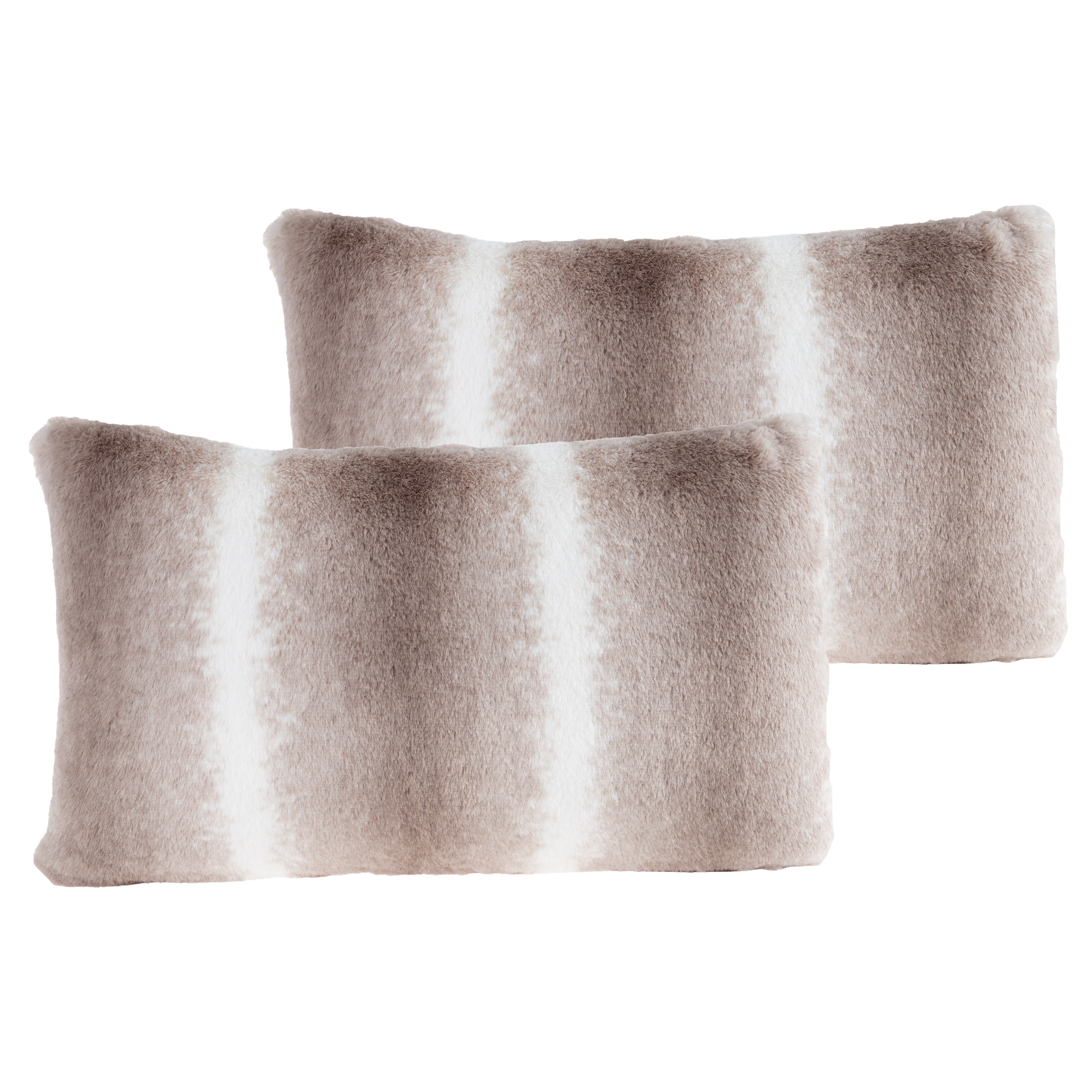 Hastings Home Solid Colour Reversible Throw Pillow Set of 2