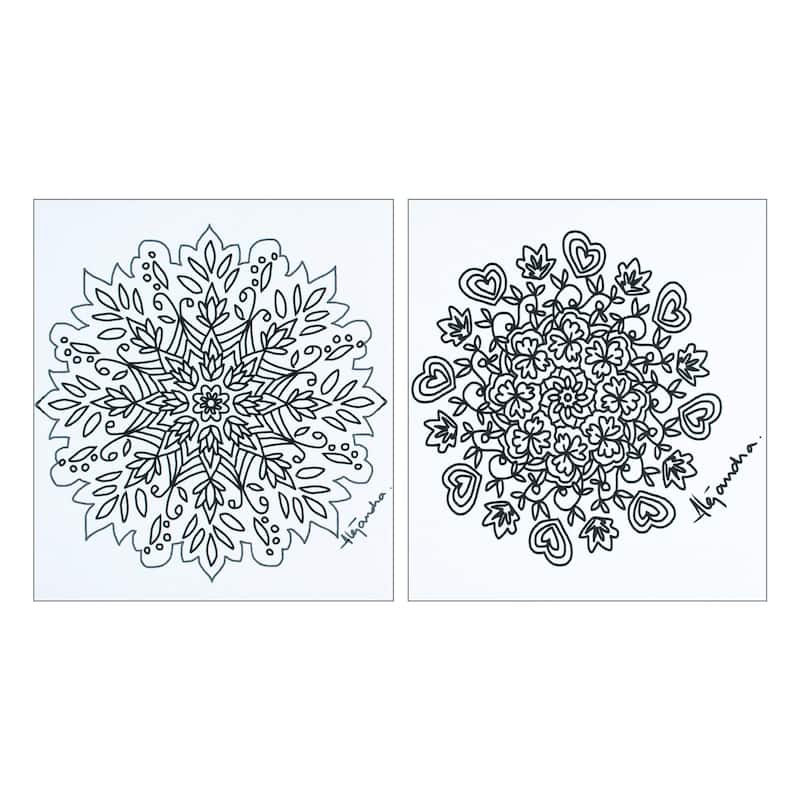 Novica Handmade Loving Spirituality Coloring Postcards (Pair)