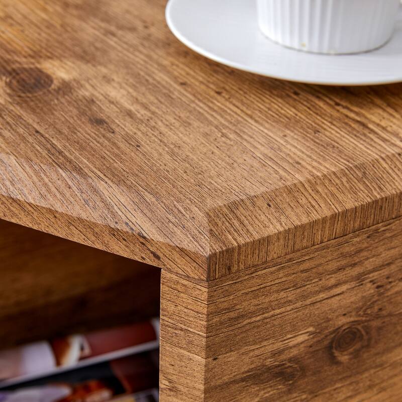 Hexagonal Porous Design Coffee Table Set