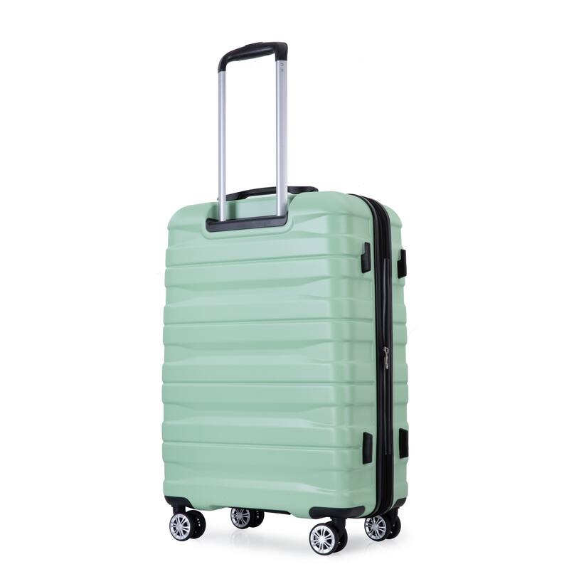 3 Piece Luggage Sets with Double Spinner Wheels and TSA Lock, Expandable Durable PC Hardside Lightweight Suitcase for Men Women