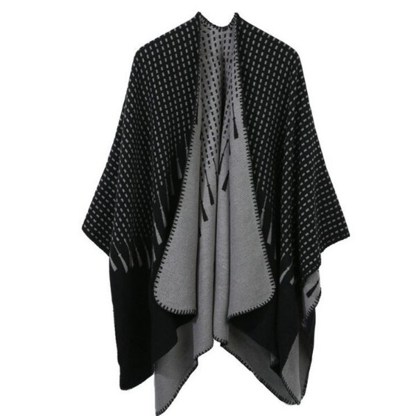 poncho wrap coat