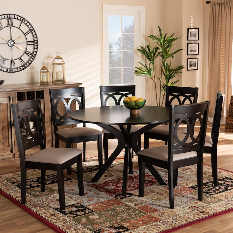 Sanne Modern and Contemporary 7-piece Dining Set