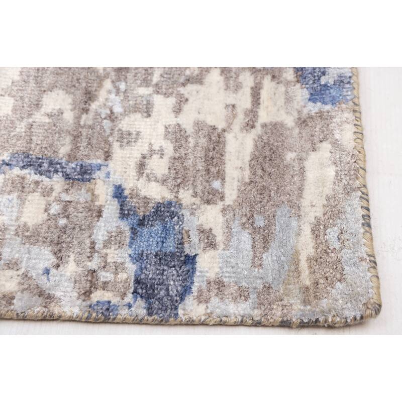 ECARPETGALLERY Hand-knotted Alma Grey Rug - 9'0 x 11'11