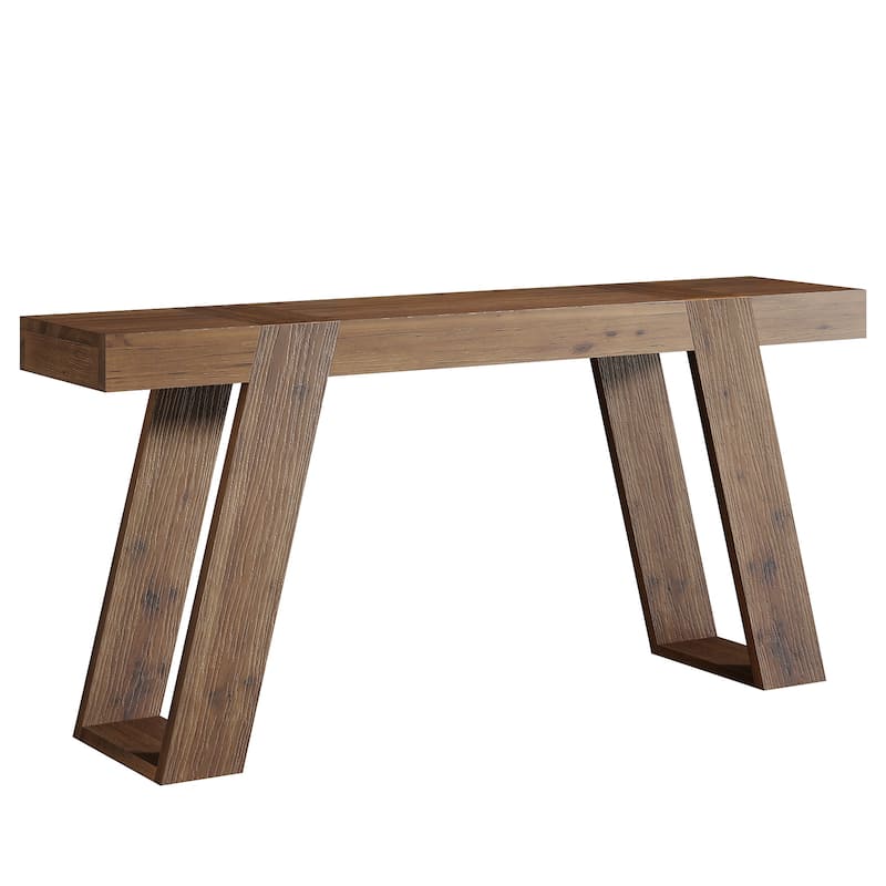 Solid Wood Console Table, Sofa Table Behind Couch, Hallway Entrance Foyer Living Room Accent Entryway Table