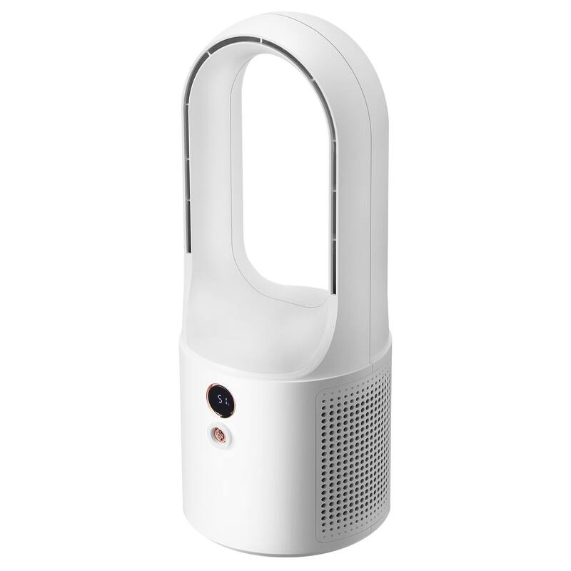 Portable Desk Bladeless Fan 6-Speed with Battery for Bedroom Office