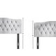 preview thumbnail 15 of 20, CraftPorch Velvet Button Tufted Curved Adjustable Headboard