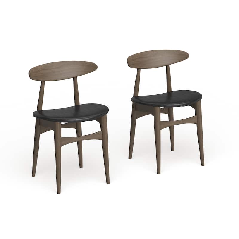 Carson Carrington Haapajarvi Mid-century Modern French Oak Dining Chair (Set of 2)
