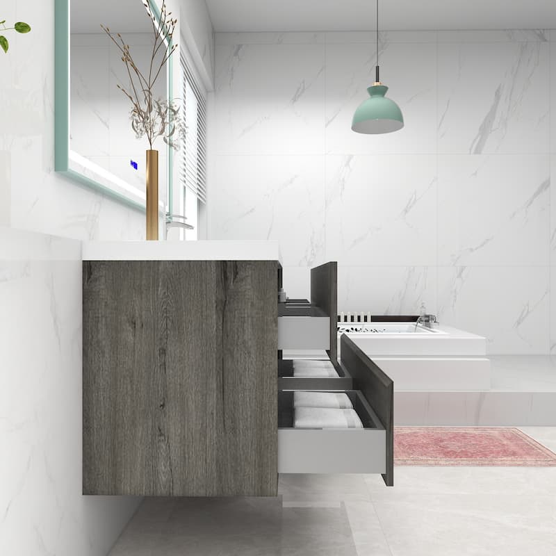 Selina 48" Wall Mounted Vanity with Single Sink - 48
