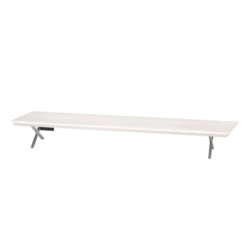 Jani Wood Monitor Stand Riser Desk - Ergonomic Design Stand, Desktop Organizer Table for Home, Office Workspace, Gaming Desk
