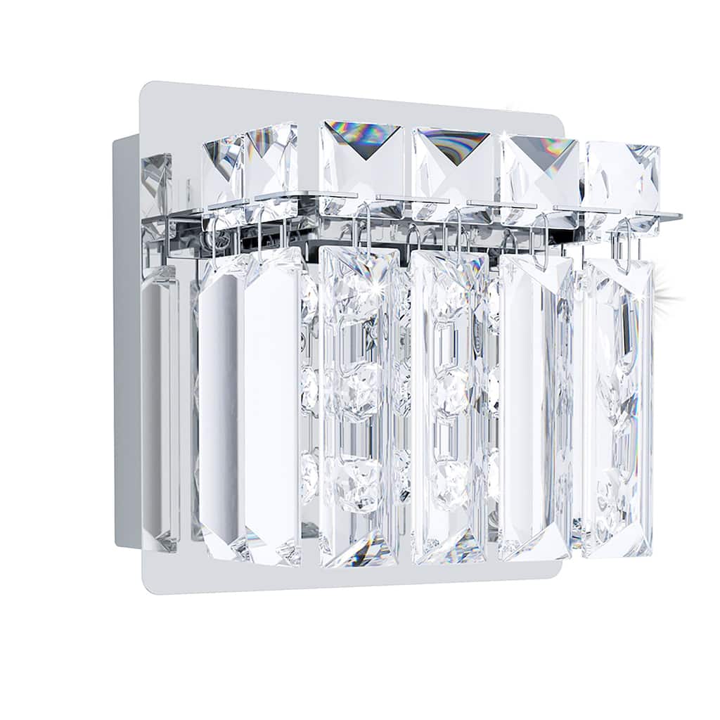 EGLO Fuetescusa 1-Light LED Wall Light - Clear Prisms