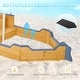 preview thumbnail 6 of 4, Natural Kids Sandbox with Large Hidden Storage Space and Bottomless Design - 62.25" L x 30.75" W x 18" H