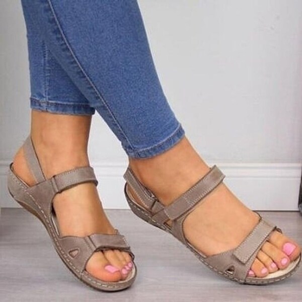 ankle strap velcro sandals