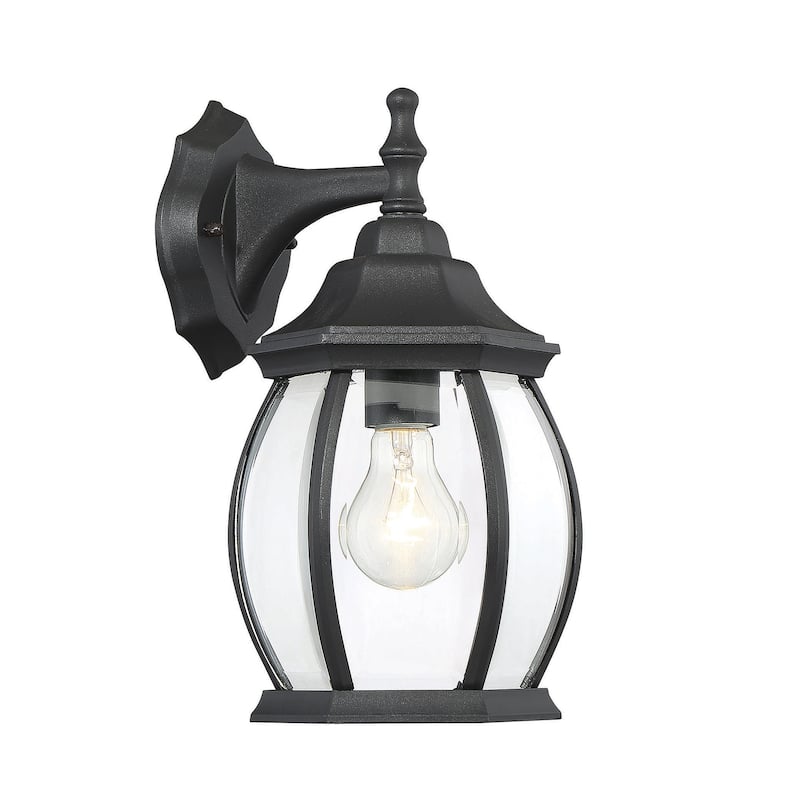 Meridian M50053 13" Tall Outdoor Wall Sconce - Black