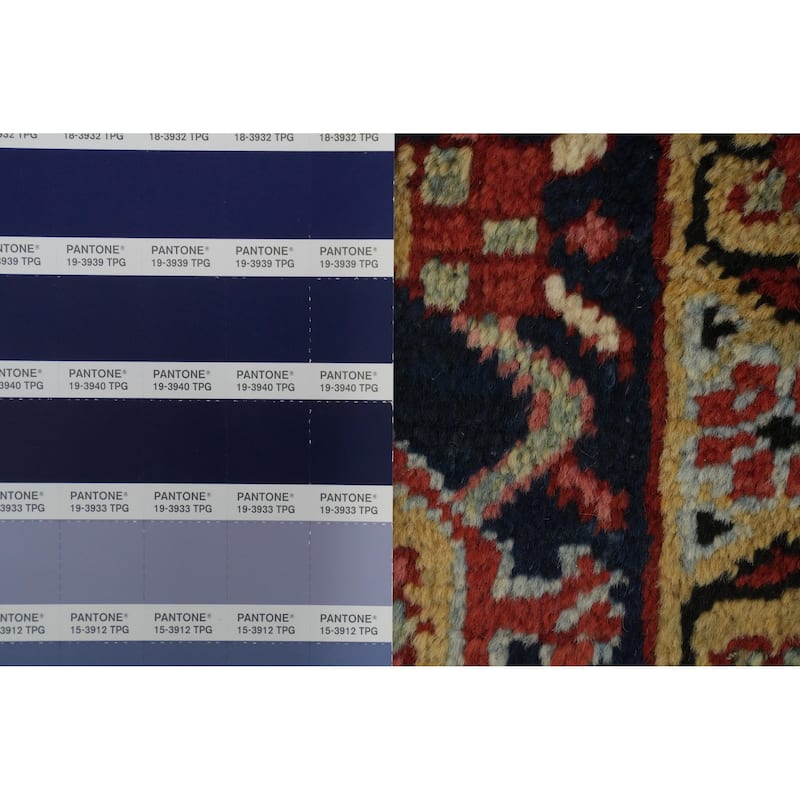 Hand Knotted Oriental 100% Wool Carpet Traditional Medallion Oranges & Rust Heriz (serapi) Area Rug - 10' 6'' X 8' 3''