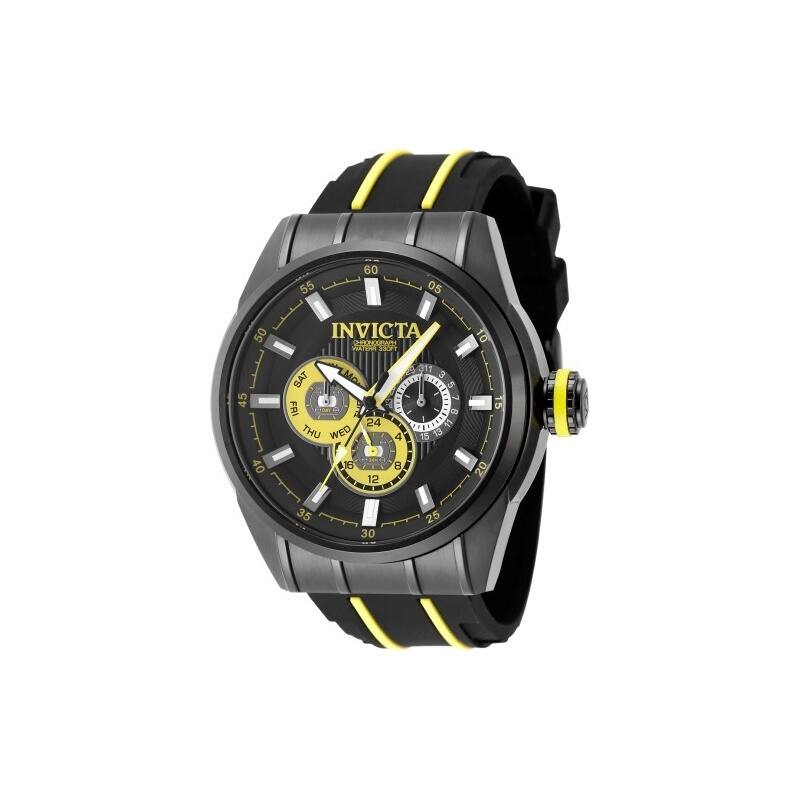 Invicta Men's 49052 Speedway Quartz Chronograph Yellow, Black Dial Watch