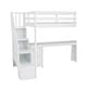 preview thumbnail 19 of 17, Twin Size Loft Bed Frame with Built-in Desk and 2 Drawers